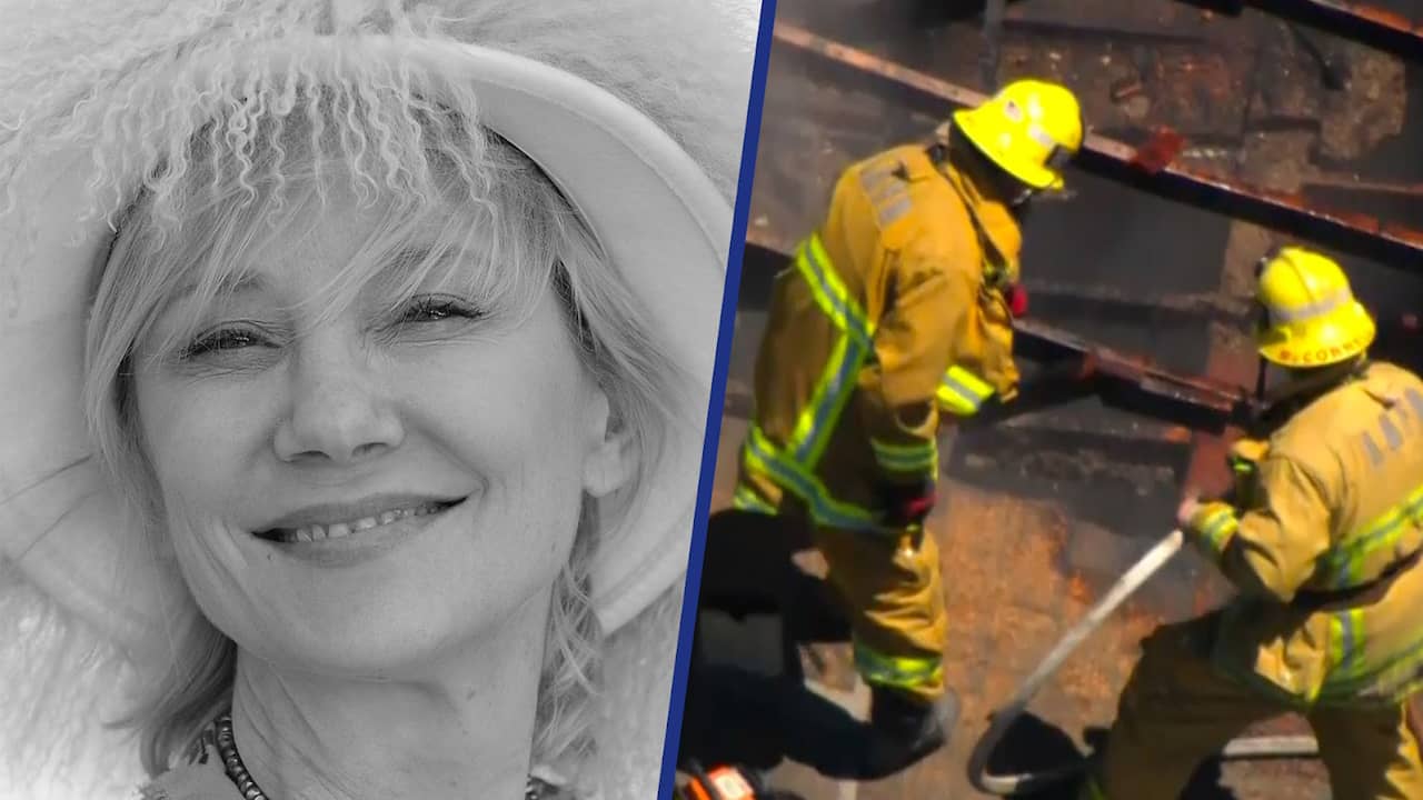 Beeld uit video: Luchtbeelden tonen plek van auto-ongeluk Anne Heche, actrice overleden
