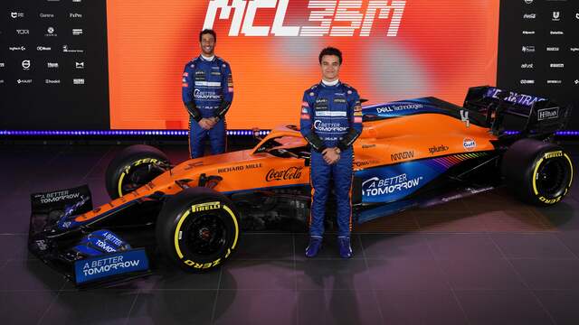 Daniel Ricciardo en Lando Norris zijn dit seizoen teamgenoten van elkaar bij McLaren.
