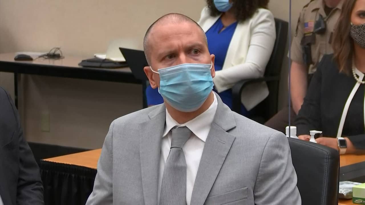 Beeld uit video: Rechter veroordeelt Derek Chauvin tot 22,5 jaar cel voor doden George Floyd
