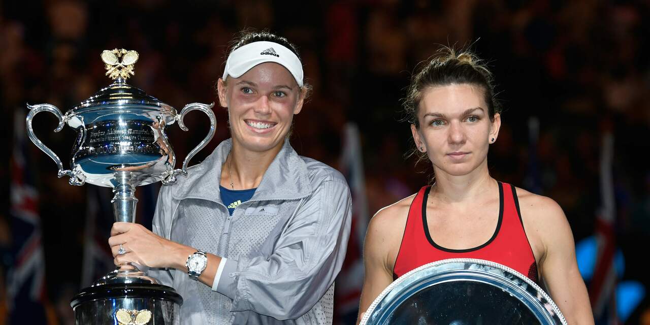 Wozniacki klopt Halep in finale Australian Open en wint eerste Grand Slam