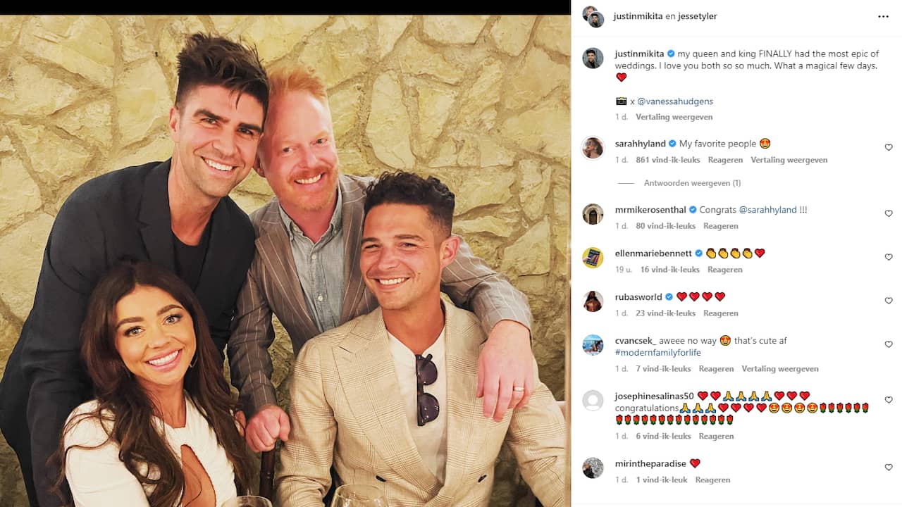 Jesse Tyler Ferguson and his partner Justin Mikita were guests.  (Photo: Instagram Jesse Tyler Ferguson)