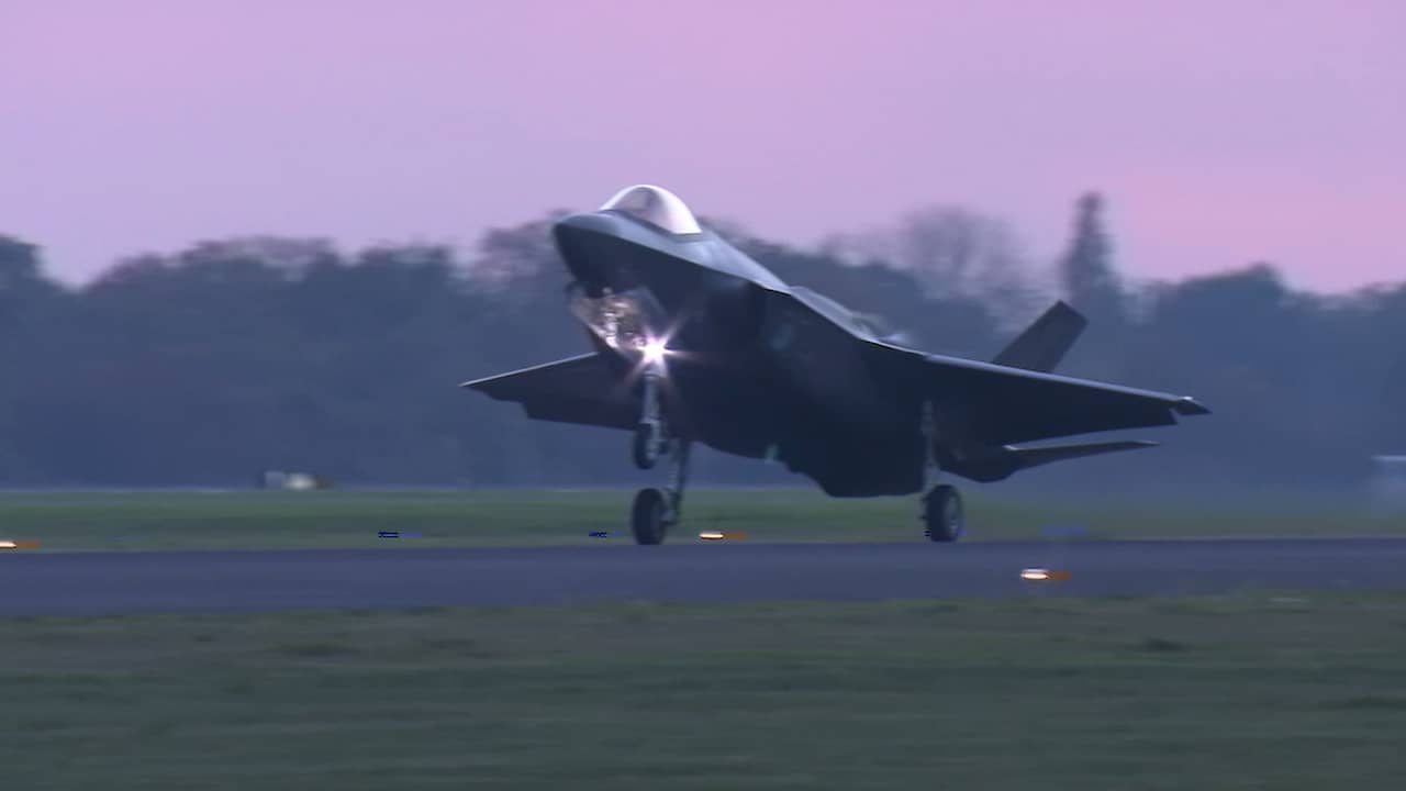 Beeld uit video: F-35-piloten oefenen op vliegbasis Volkel voor uitzending in 2021