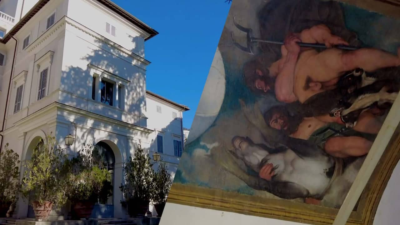 Beeld uit video: Villa van 471 miljoen in de veiling, schildering stuwt de prijs
