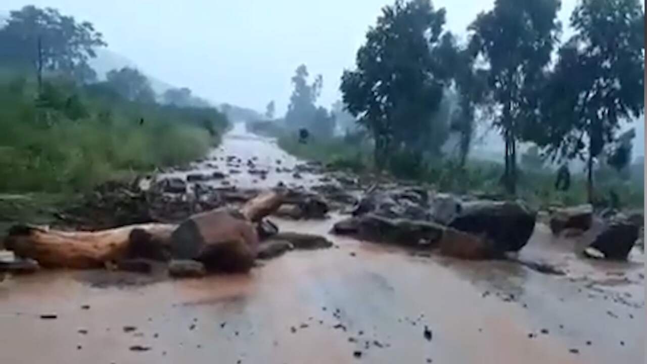 Beeld uit video: Tropische storm Idai laat spoor van vernieling achter in Zimbabwe