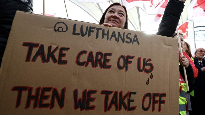 Weer grote staking aangekondigd bij luchtvaartmaatschappij Lufthansa