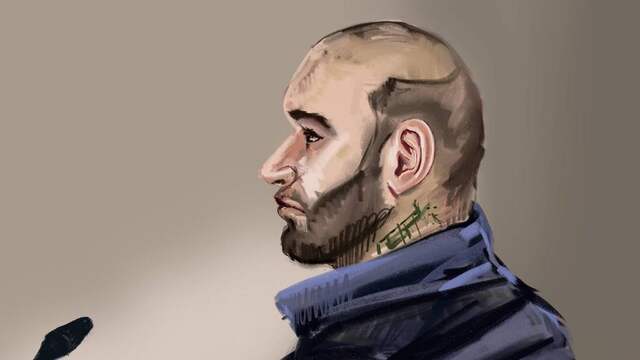 Rechtbanktekening van Bekir E.