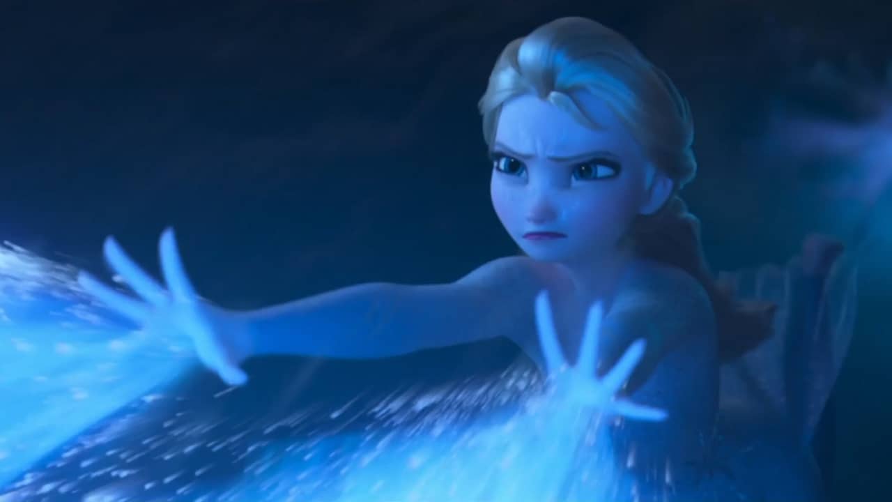 Elsa looking for the origin of magical powers in the Frozen 2 trailer