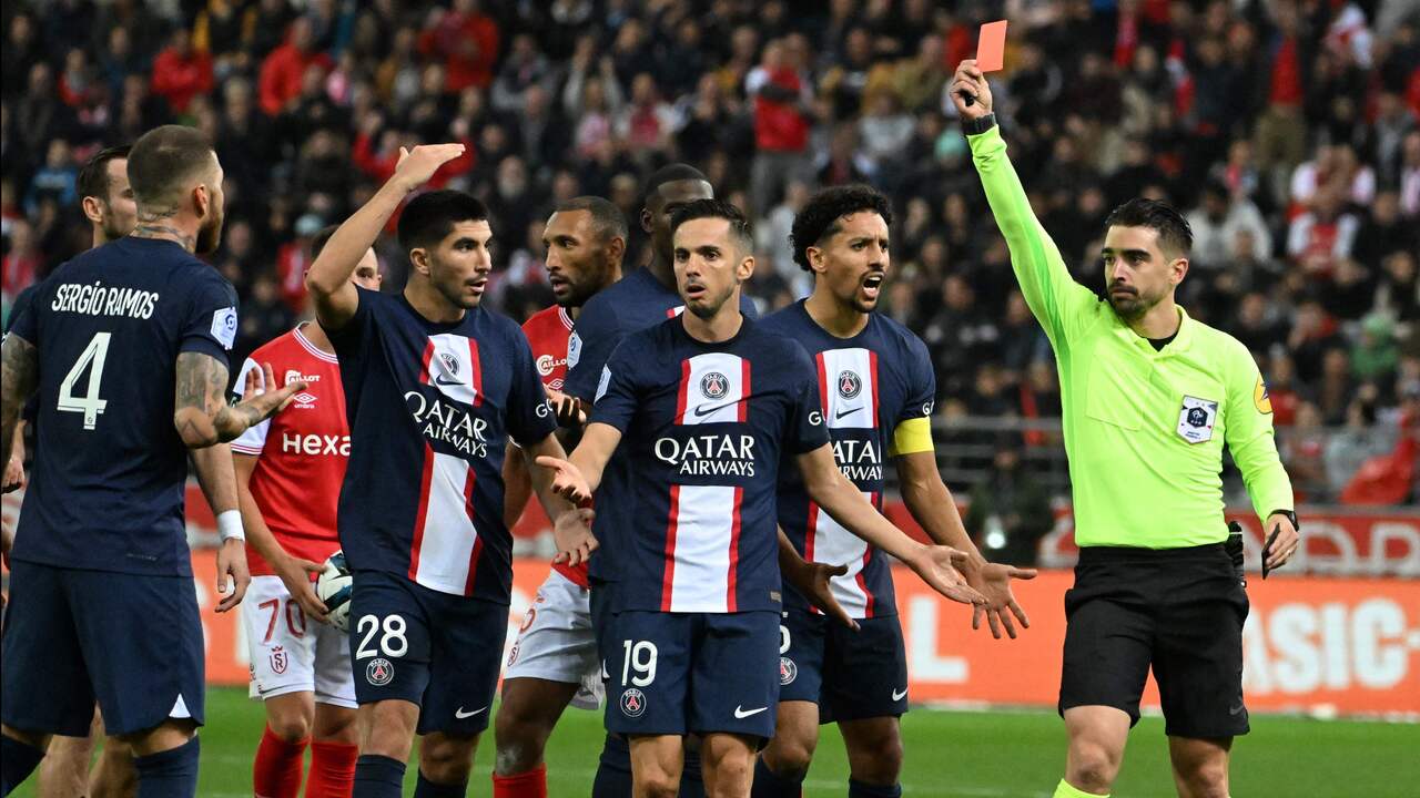 Il PSG perde punti a Reims per il 28esimo cartellino rosso di Ramos, vittoria di misura per il Real |  Calcio