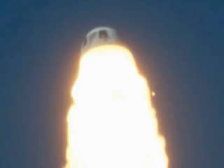 Onbemande Blue Origin-raket van Jeff Bezos neergestort na motorproblemen
