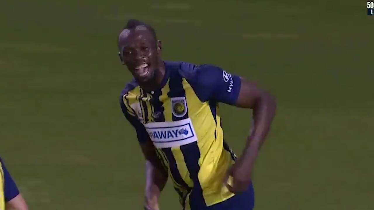 Beeld uit video: Usain Bolt maakt eerste goals voor Central Coast Mariners
