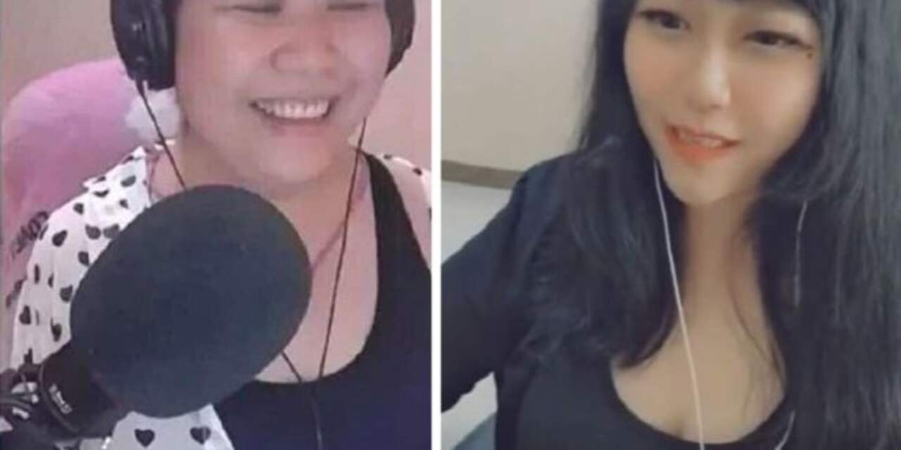 Chinese vlogger gebruikte filter om er als jonge vrouw uit te zien