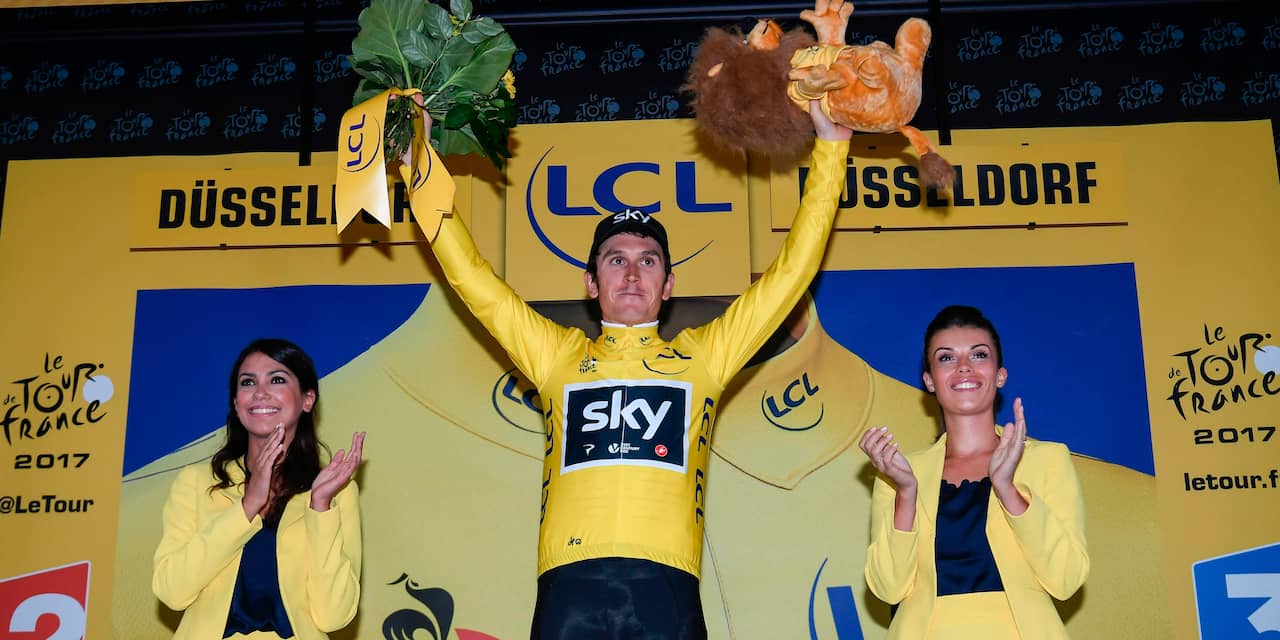 Thomas wint openingstijdrit Tour de France, Van Emden zevende