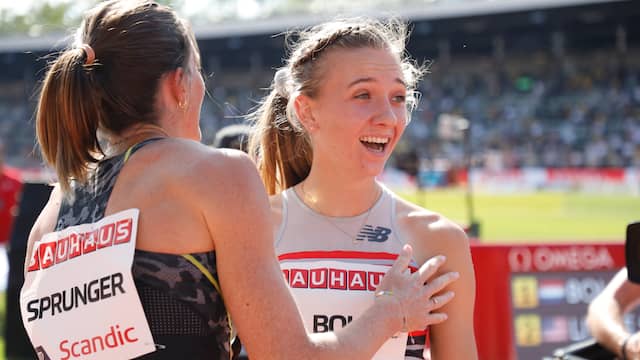 Femke Bol kon haar tijd in Stockholm amper geloven.