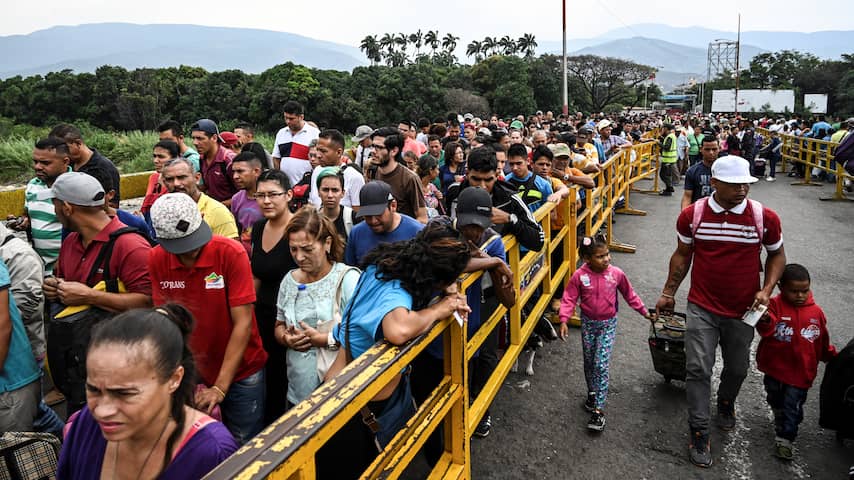 3,4 miljoen Venezolanen gevlucht om economische en humanitaire crisis