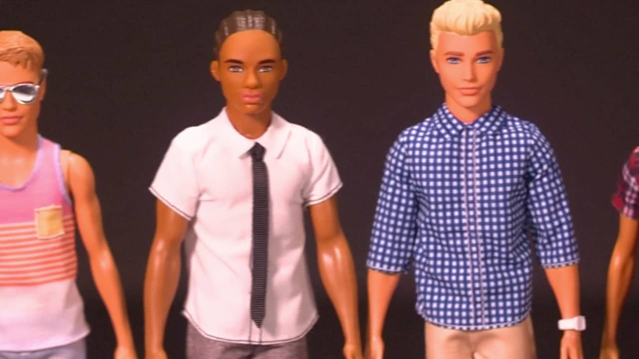 Beeld uit video: Zo ziet de nieuwe lijn 'realistischere' Ken-poppen eruit