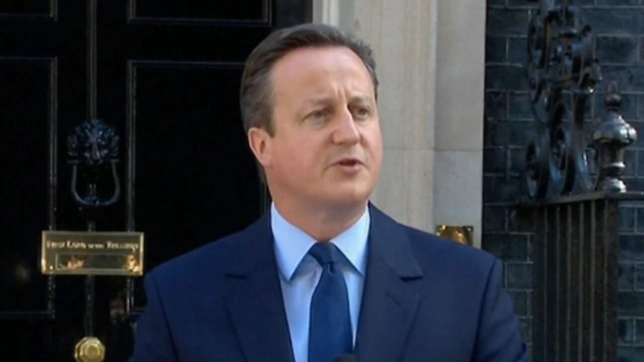 Cameron kondigt aftreden aan na Brexit