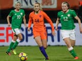 Oranjevrouwen bijten zich verrassend stuk op Ierland in WK-kwalificatie