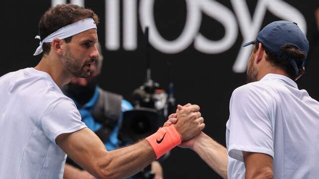 Felicitaties van Grigor Dimitrov voor Aslan Karatsev.