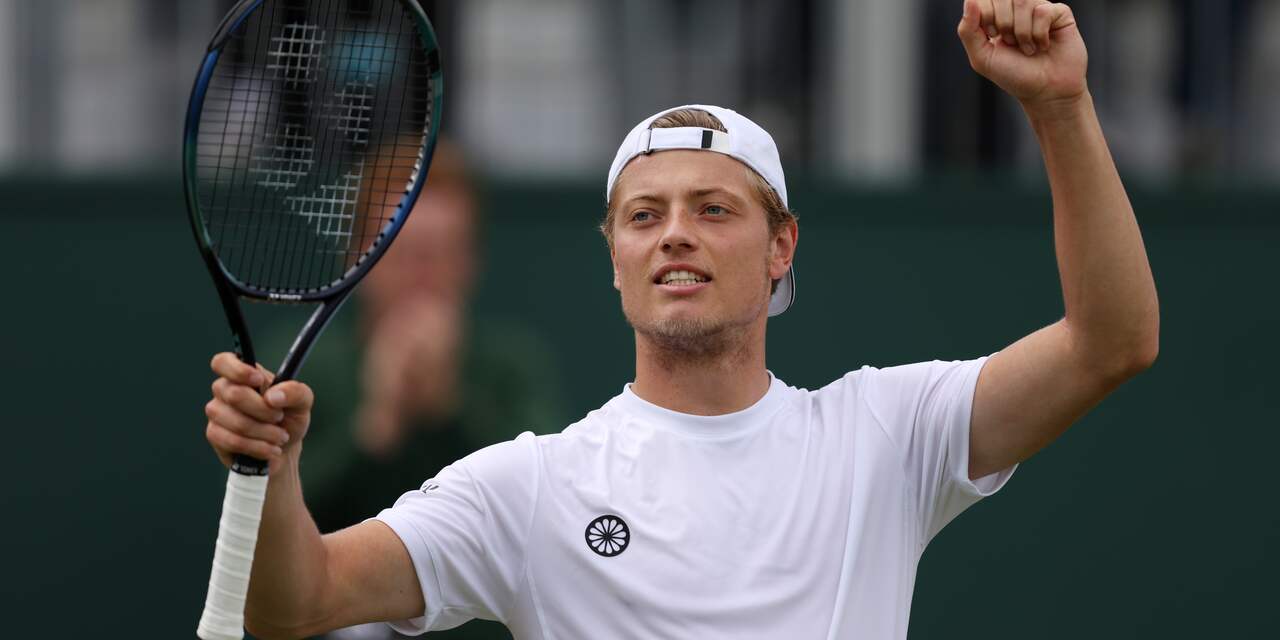 Van Rijthoven blijft verrassen en treft Djokovic in vierde ronde Wimbledon