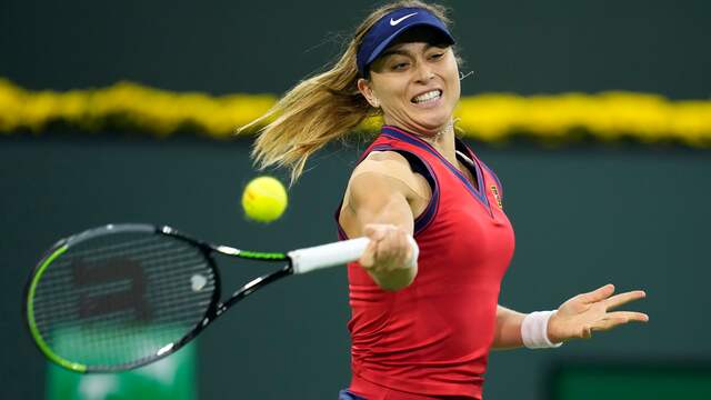De Spaanse Paula Badosa bereikt door haar goede resultaten in Indian Wells voor het eerst de top twintig.