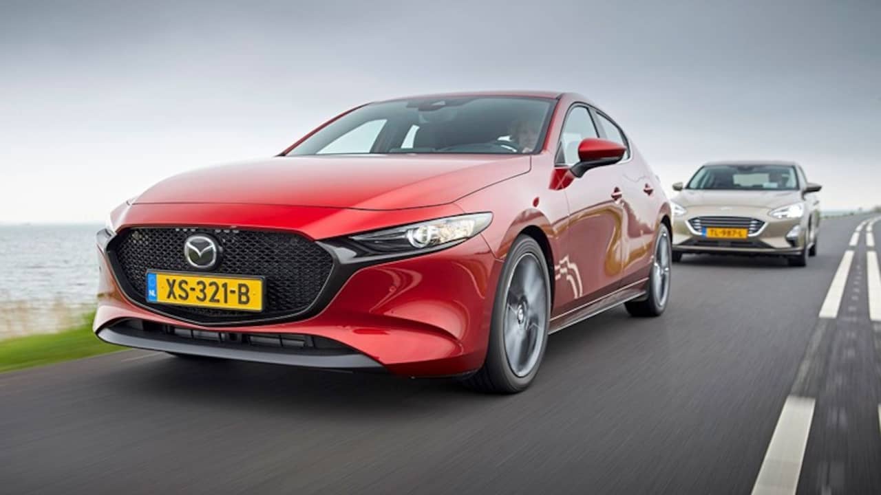 First Double Test Mazda 3 Against Ford Focus International News But Is The New Mazda 3 Also Good Enough To Join Top Of C Segment We Measure It Against Ford Focus One Better Choices At Moment