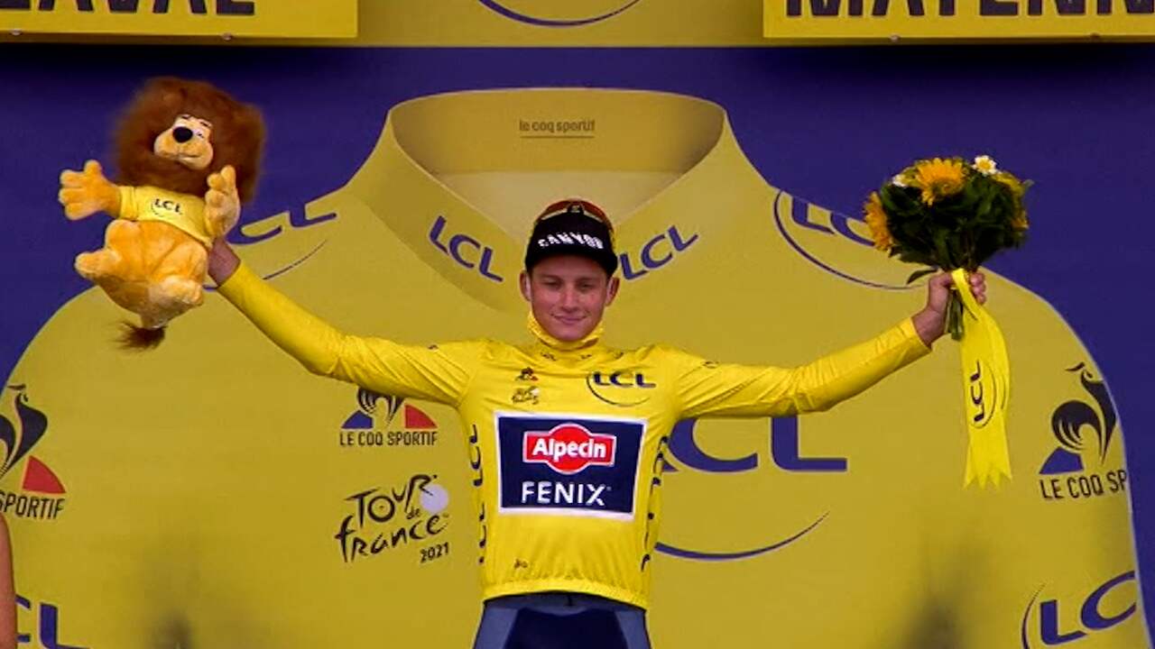 Beeld uit video: Samenvatting Tour: Van der Poel blijft in het geel na tijdrit