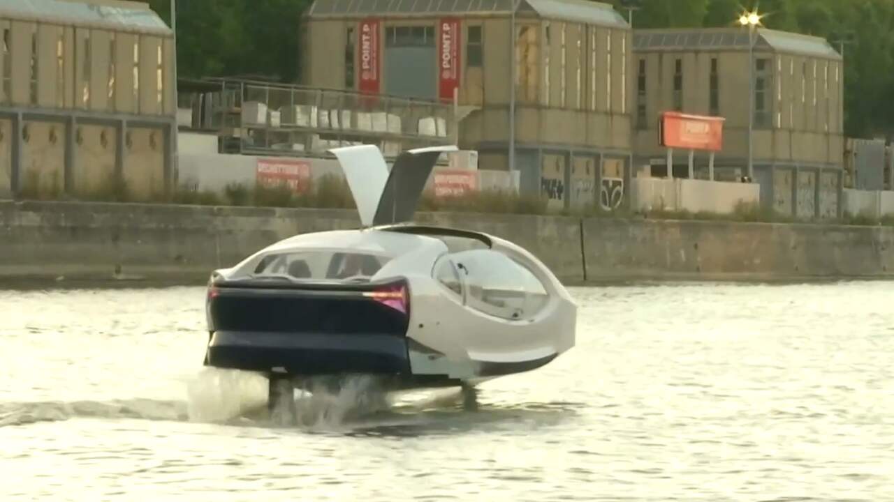 Beeld uit video: 'Vliegende' watertaxi moet nieuw vervoersmiddel worden in Parijs