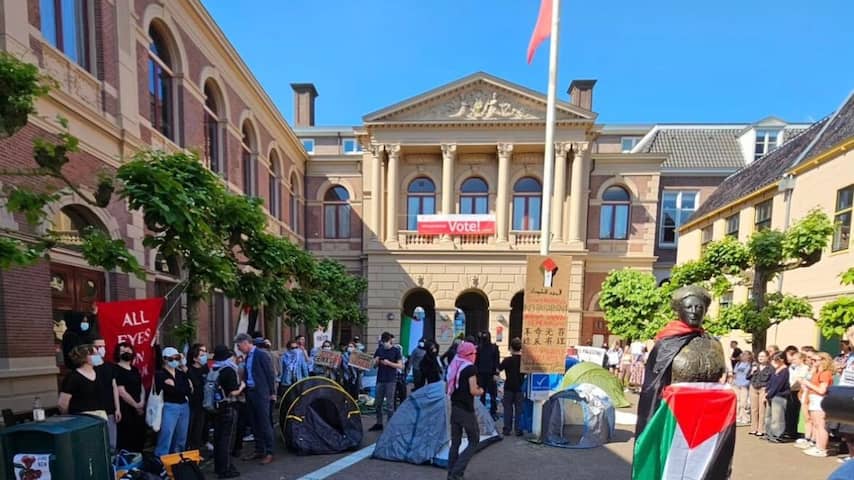 Betogers mogen van meerdere universiteiten slapen op campus, in Nijmegen niet