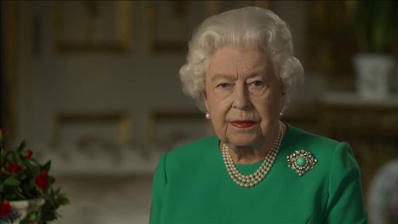Beeld uit video: Koningin Elizabeth geeft toespraak: 'We will meet again'