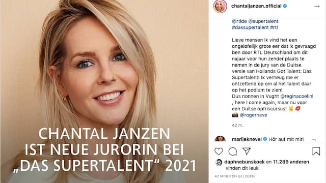 Chantal Janzen Becomes A Jury Member In The German Version Of Holland S Got Talent Teller Report