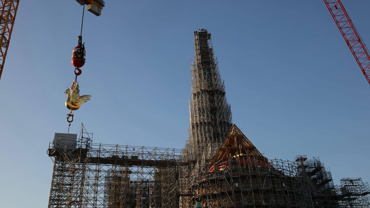 Notre-Dame Restoration Milestone: New Copper Weathervane Installed on Restored Spire