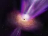 Astronomen zien voor het eerst hoe een kosmische jet aan een zwart gat ontsnapt