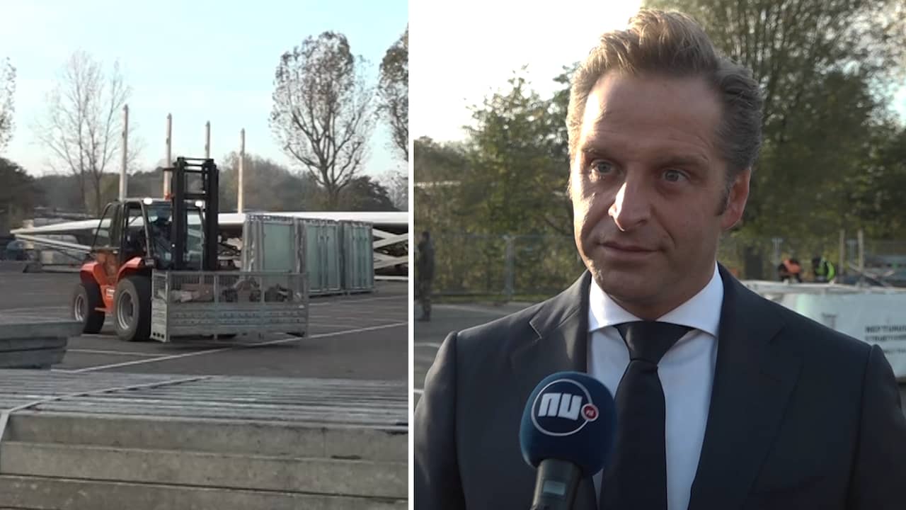 Beeld uit video: Zo gaat een coronatest op deze XL-locatie in Rotterdam eruit zien