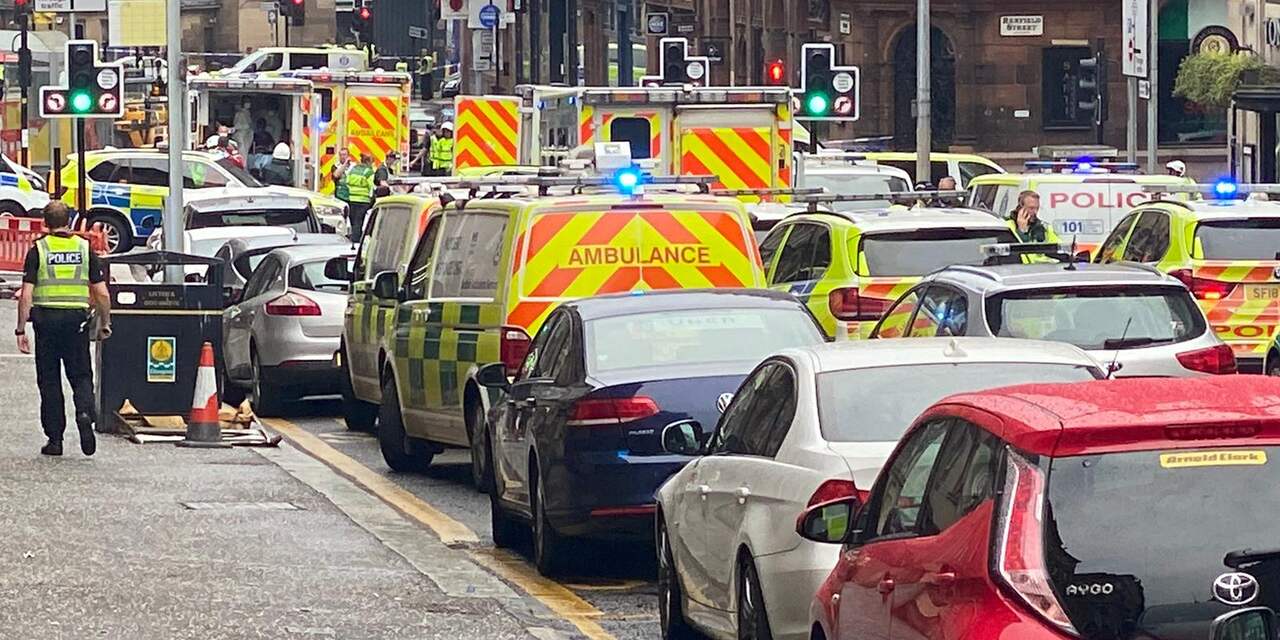 Zes gewonden bij steekpartij in Glasgow, dader neergeschoten