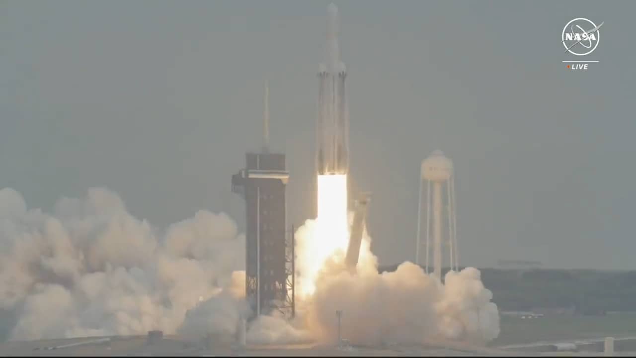 Beeld uit video: NASA lanceert missie naar waardevolle asteroïde van metaal