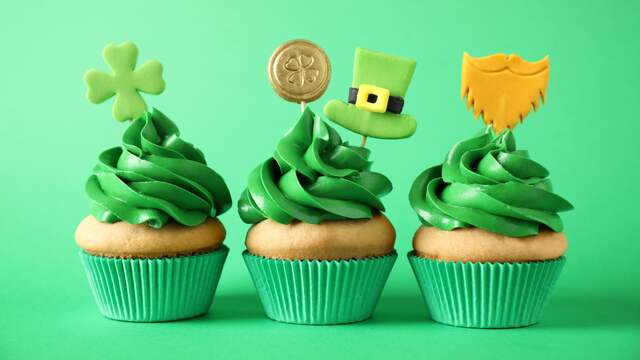 Groen is de kleur die bij St Patrick's Day hoort.