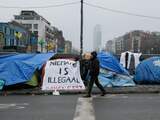 België ontruimt geïmproviseerd tentenkamp voor aanmeldcentrum in Brussel