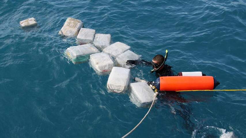 Grote drugsvangst van 9,7 ton cocaïne in Caribische Zee