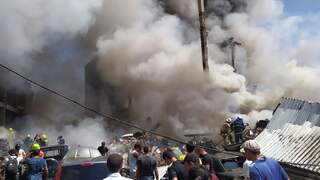Grote explosies in winkelcentrum in Armenië