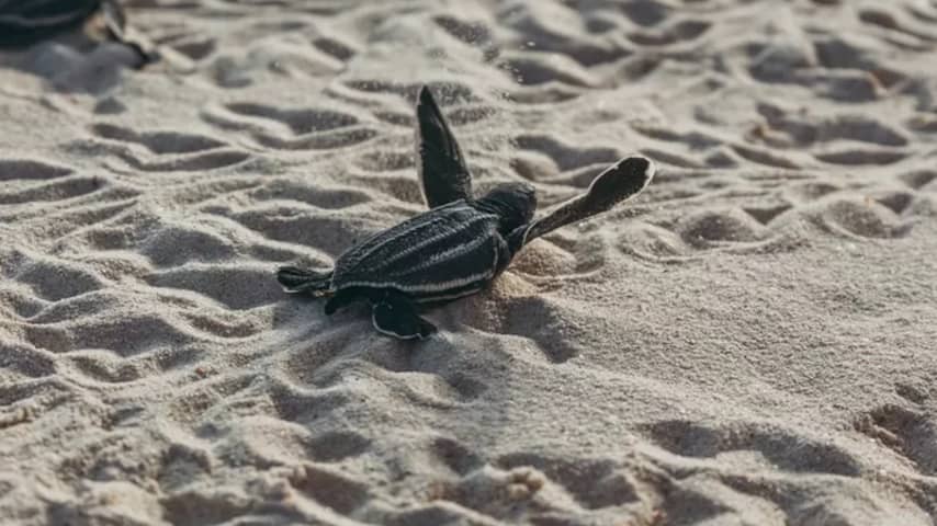 Aantal schildpadden dat nestelt op het strand van Aruba daalt flink