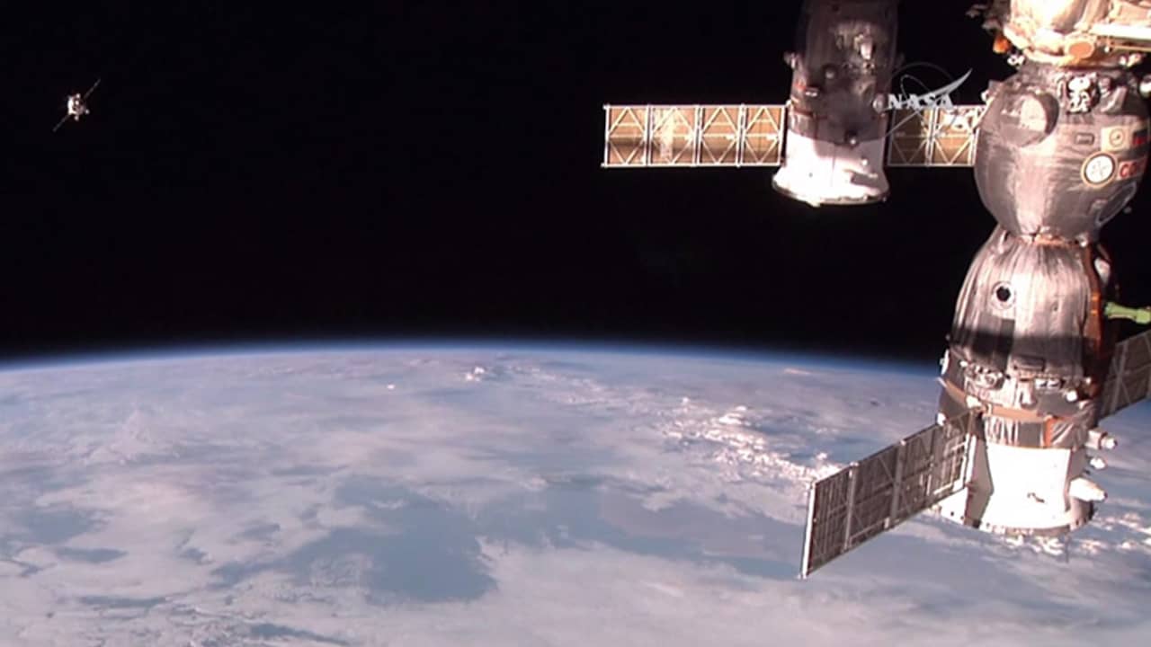 Nieuwe astronauten komen aan op ruimtestation ISS