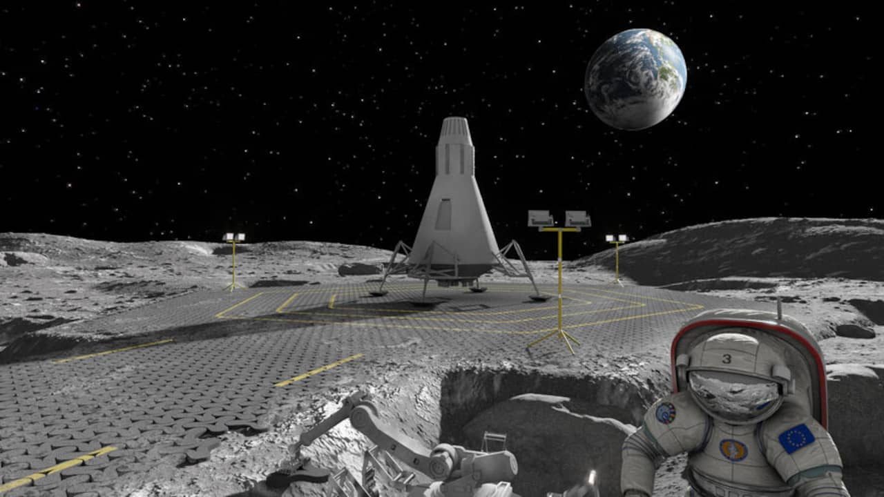 The European Space Agency wants to tile the moon by melting the surface  general