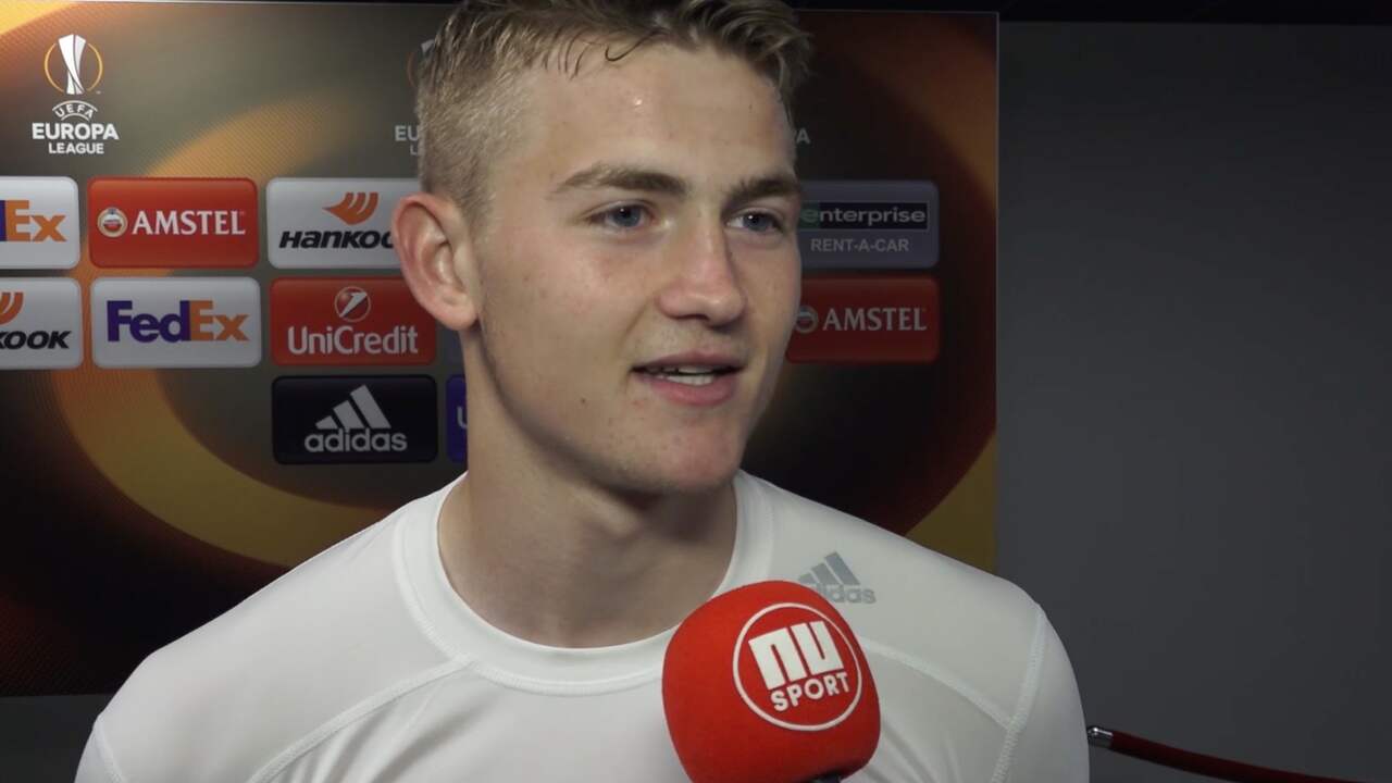 Ajacied De Ligt: 'We moeten de finale nu gewoon halen'