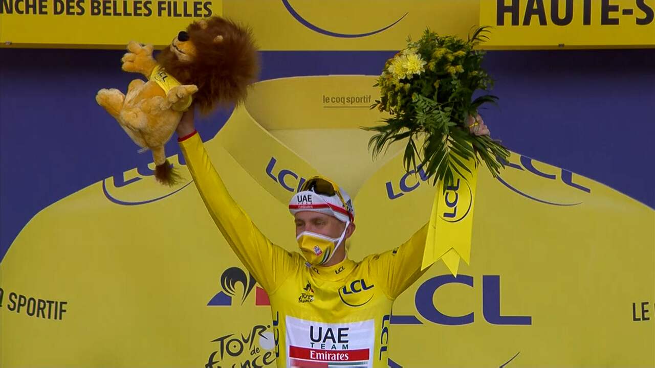 Beeld uit video: Samenvatting Tour-etappe 20: Roglic verliest gele trui in bizarre tijdrit