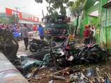 Ravage na dodelijk vrachtwagenongeluk in Indonesië