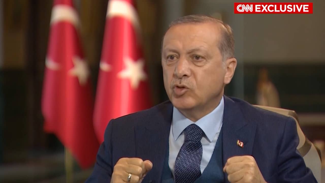 Beeld uit video: Erdogan ontkent dat Turkije een totalitaire staat wordt