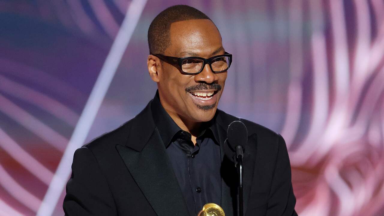 Beeld uit video: Eddie Murphy grapt over klap Will Smith bij Golden Globes