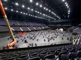 Opbouw van decor Eurovisie Songfestival begonnen in Rotterdam Ahoy
