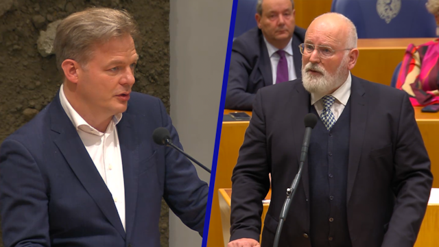 Beeld uit video: Omtzigt botst met Timmermans over aanspreken van PVV