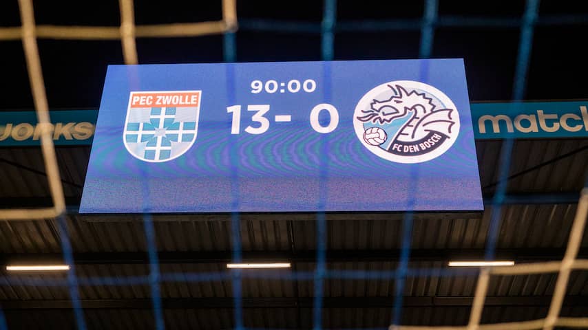 PEC kreeg medelijden met FC Den Bosch bij 13 0 zege Het werd